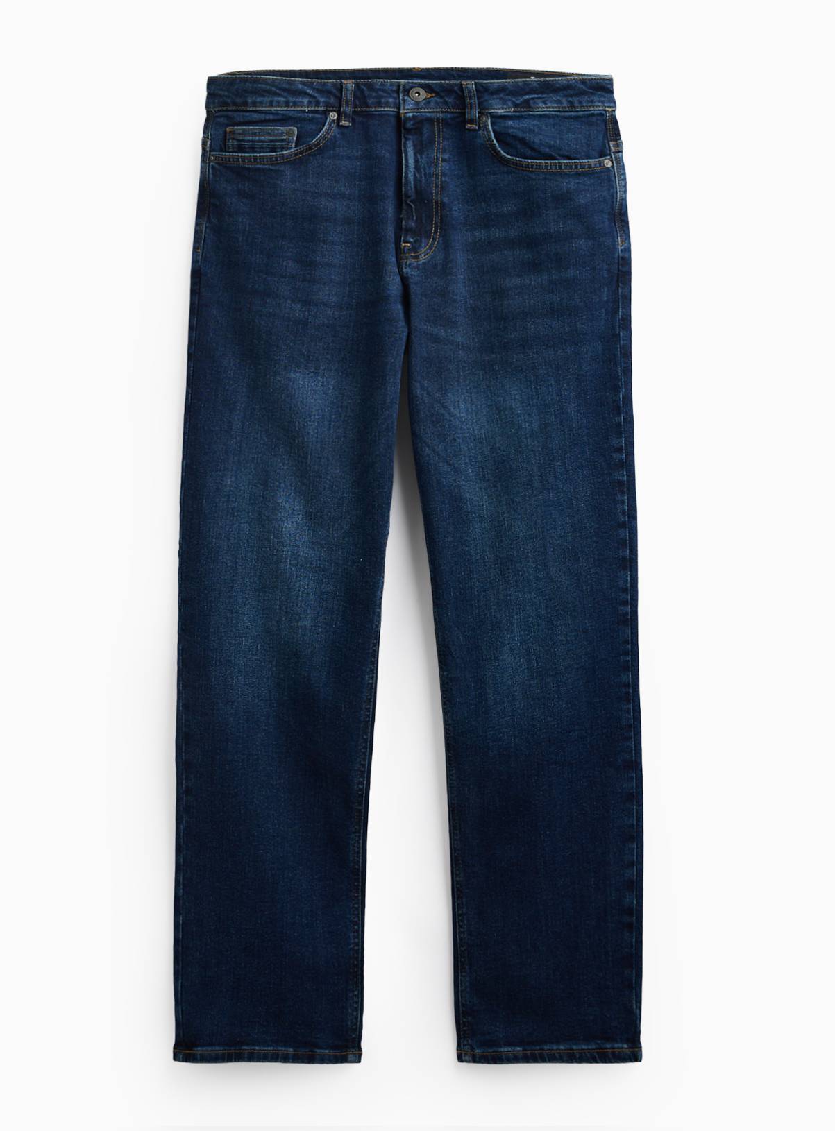 Dark Denim Straight Leg Jeans 40L - Image 3